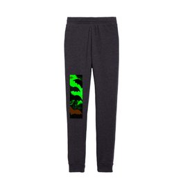 Bats In Flight Green Kids Joggers