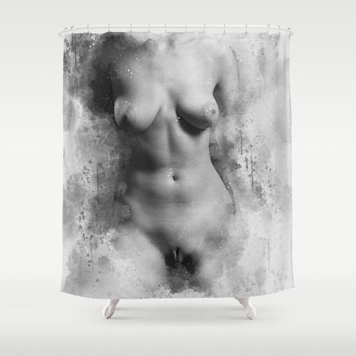 Naked Venus Shower Curtain by AnnSp.