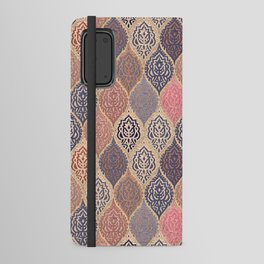 Bohemian Golden Spice Moroccan Damask Android Wallet Case