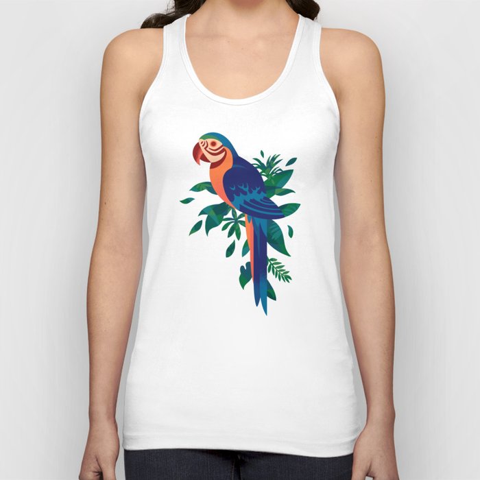 Macaw Silhouette 2 Tank Top