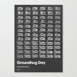 A MOVIE POSTER A DAY: GROUNDHOG DAY. Canvas Print