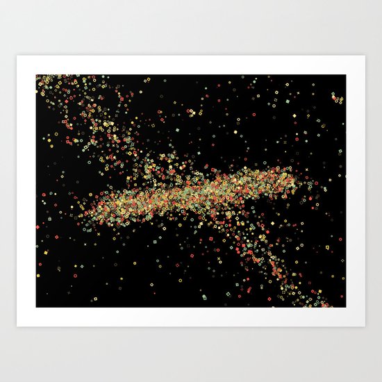 Shapes Nebula Art Print