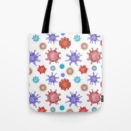Different kinds of viruses (pattern) Tote Bag