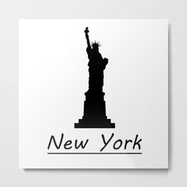 New York Metal Print | Digital, Nyc, Ink, Graphicdesign, Newyorkcity, Newyork, Watercolor, Newyorklogo, Newyorkcitylogo, Nycdesign 