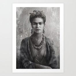 Frida Ink Art Print