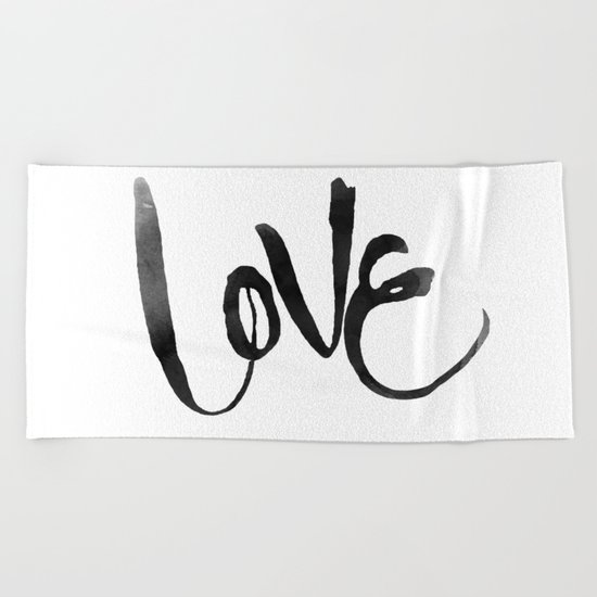 Love Beach Towel