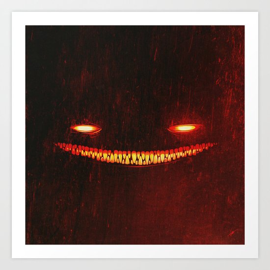 Smile (Red) Art Print