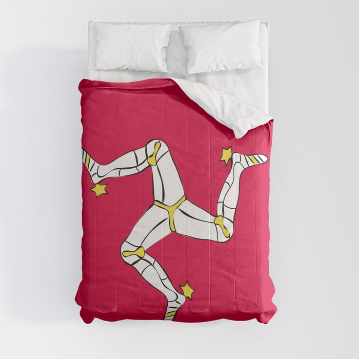 Isle of Man flag emblem Comforter