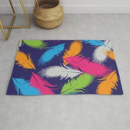 Bright Falling Feathers Rug