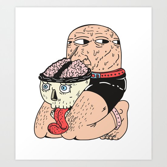 Coxa na caveira Art Print
