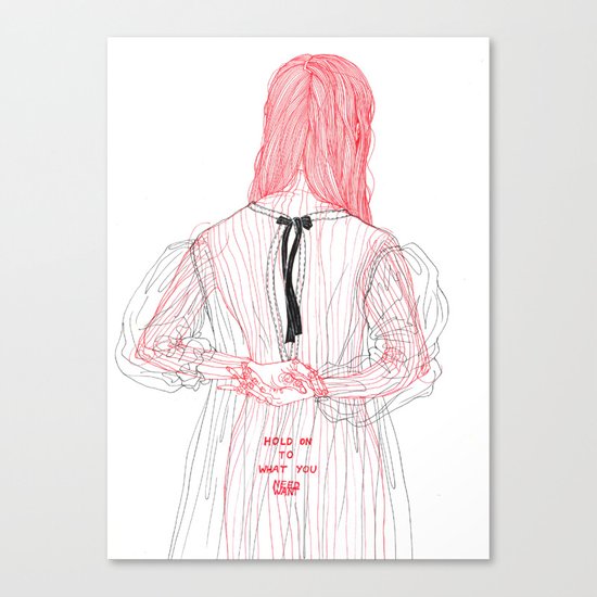DoodleGirl Two Canvas Print
