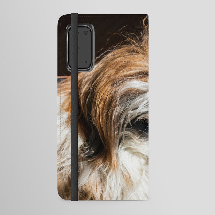 Shih tzu yawning laughing funny cute Android Wallet Case