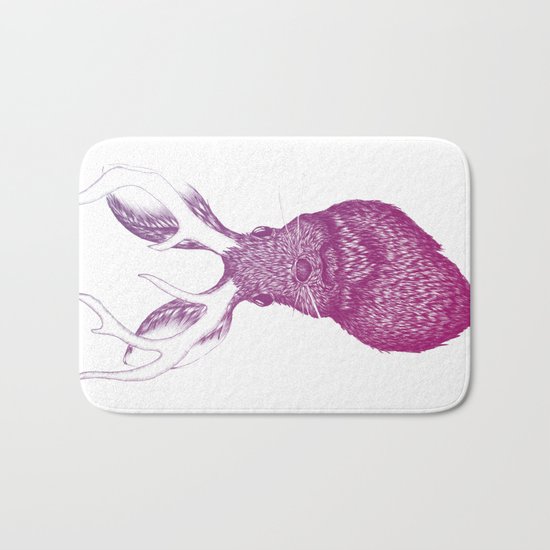 Ombre Jackalope Bath Mat