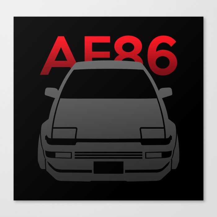 Toyota Ae86 Hachi Roku Canvas Print By Vehicle Society6