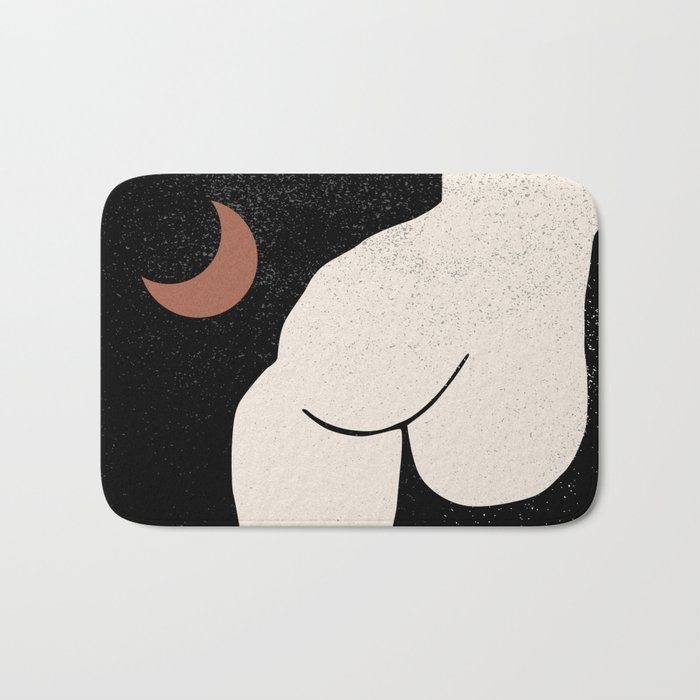 Abstract Female Nude Body Bath Mat