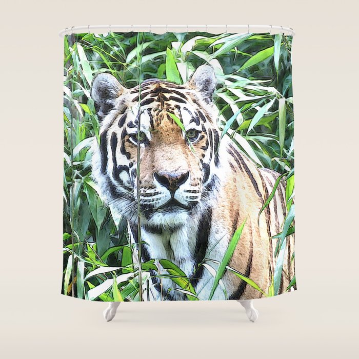 Cart Tiger Shower Curtain By Jamcolorsspecial Society6