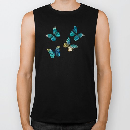 Butterflies Biker Tank