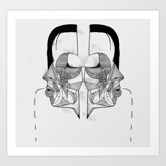 'Face Study I' Art Print