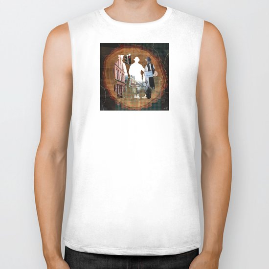 Wooden History Biker Tank