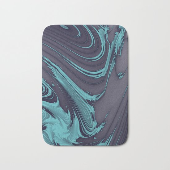 The Blues Abstract Bath Mat