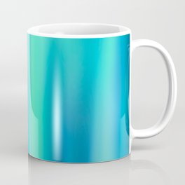 Mermaid Lake - Blue Green Aesthetic Coffee Mug | Waves, Ocean, Iridescent, Painting, Gradient, Azure, Northernlights, Watercolor, Theme, Hama 
