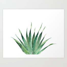 Tropical Palm Leaf #4 | Watercolor Painting Art Print