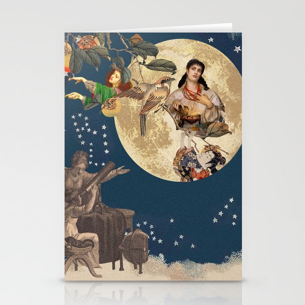 Moon Ladies Stationery Cards