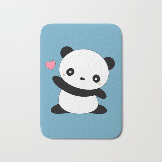 Kawaii Cute Panda Bear Bath Mat