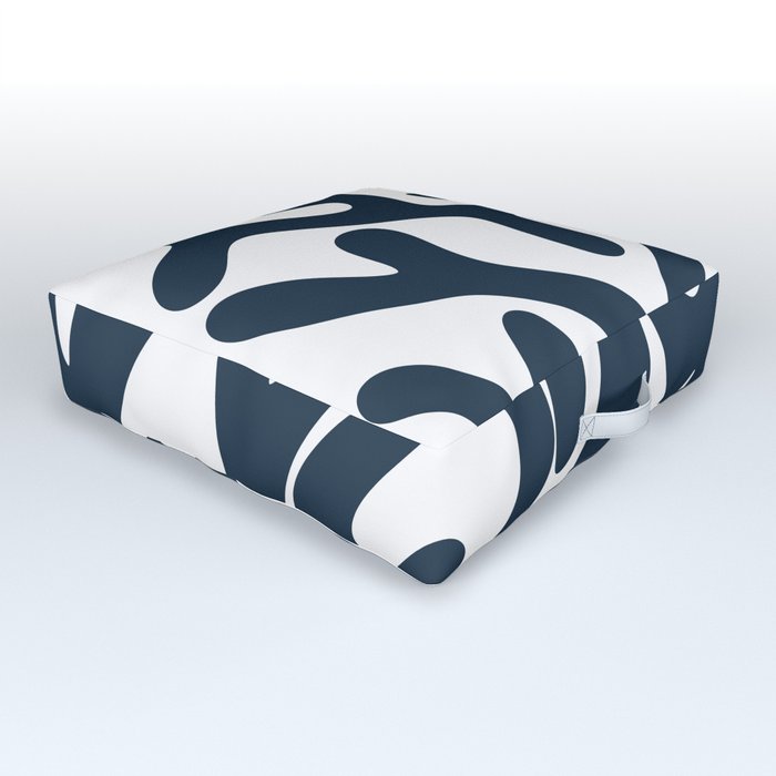 Henri Matisse double seaweed abstract art 4 Outdoor Floor Cushion