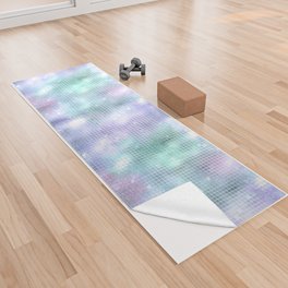 Glam Iridescent Sparkling Pattern Yoga Towel