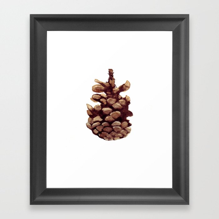 Pinecone Framed Art Print