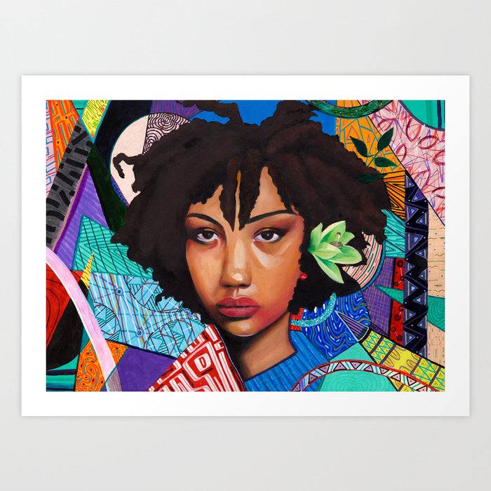 Patchwork of She Art Print