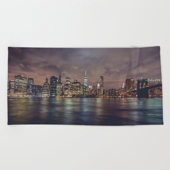 NYC Skyline Beach Towel