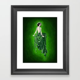 The Green Fairy, Lady Absinthe Framed Art Print
