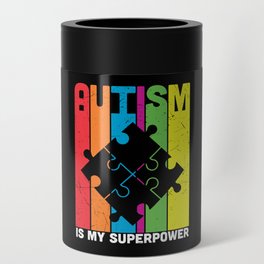 Autism Is My Superpower Colorful Puzzle Can Cooler