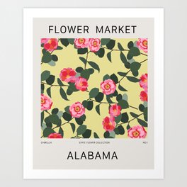 ALABAMA FLOWER MARKET Art Print