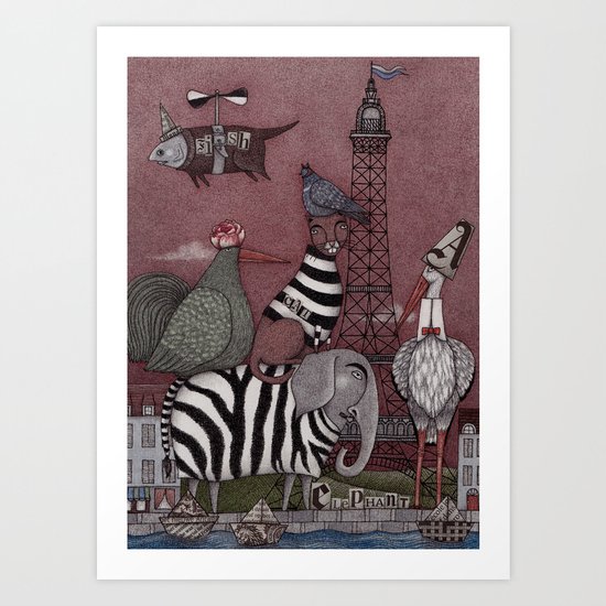 Animal Convention Art Print