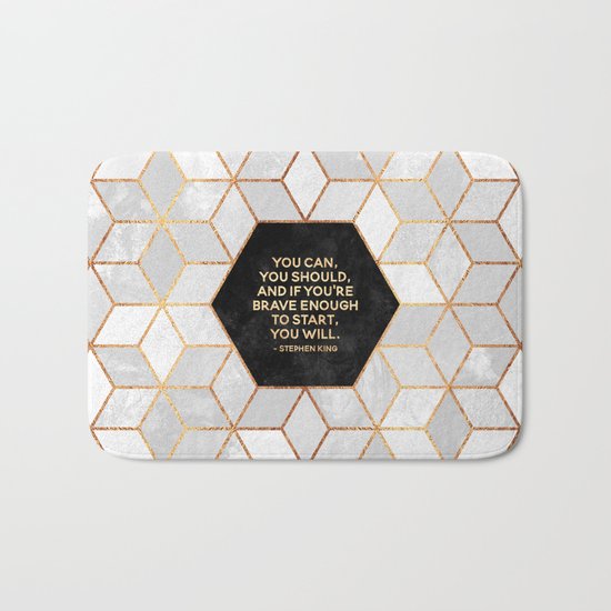 If you're brave enough / Design Milk Collab. Bath Mat