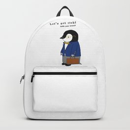 Get Rich! Funny Baby Penguin Hedge Backpack