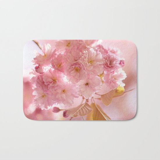 Sakura - Cherryblossom - Cherry blossom - Pink flowers on #Society6 Bath Mat