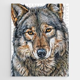 Cute Wolf Staring  Jigsaw Puzzle