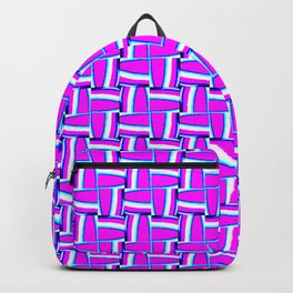 Violet Purple Pattern Geometric Abstract Design Backpack
