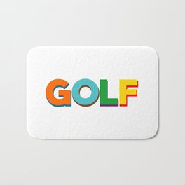 Golf player court coach caddy. Perfect present for mom mother dad father friend him or her Bath Mat | Golf, Music, Oddfuture, Graphicdesign, Club, Golfwang, Flower, Igor, Scumfuckflowerboy, Bee 