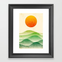 sunrise, spring Framed Art Print