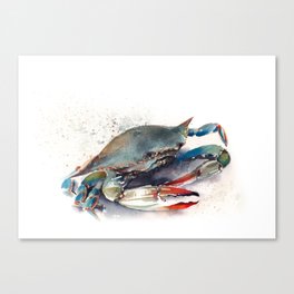 Crab Painting Canvas Prints For Any Decor Style Society6