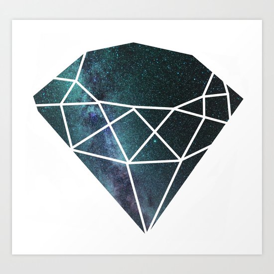 Starry Night Gem Art Print