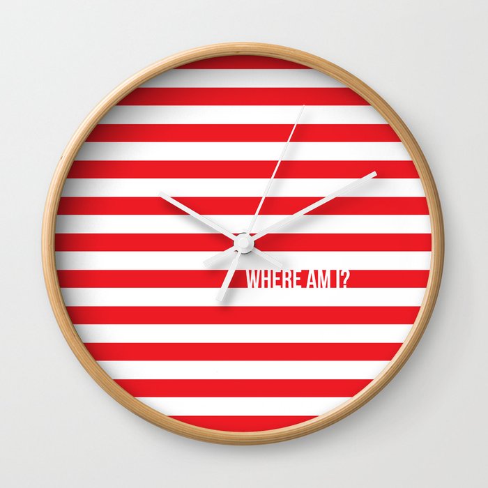 Self Aware Waldo Wall Clock