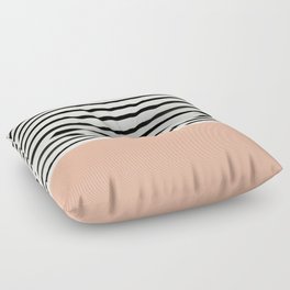 Peach x Stripes Floor Pillow
