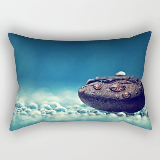 Watery Rock Rectangular Pillow