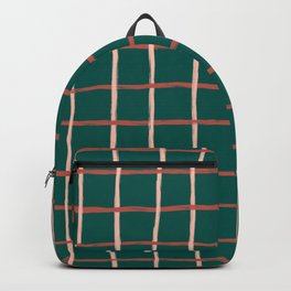 Hygge Scandinavian Checkered Plaid Backpack